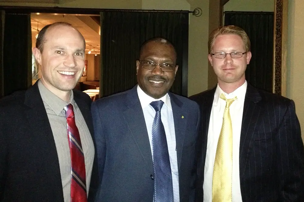 Dustan Batton with Dr. Hamadoun Toure